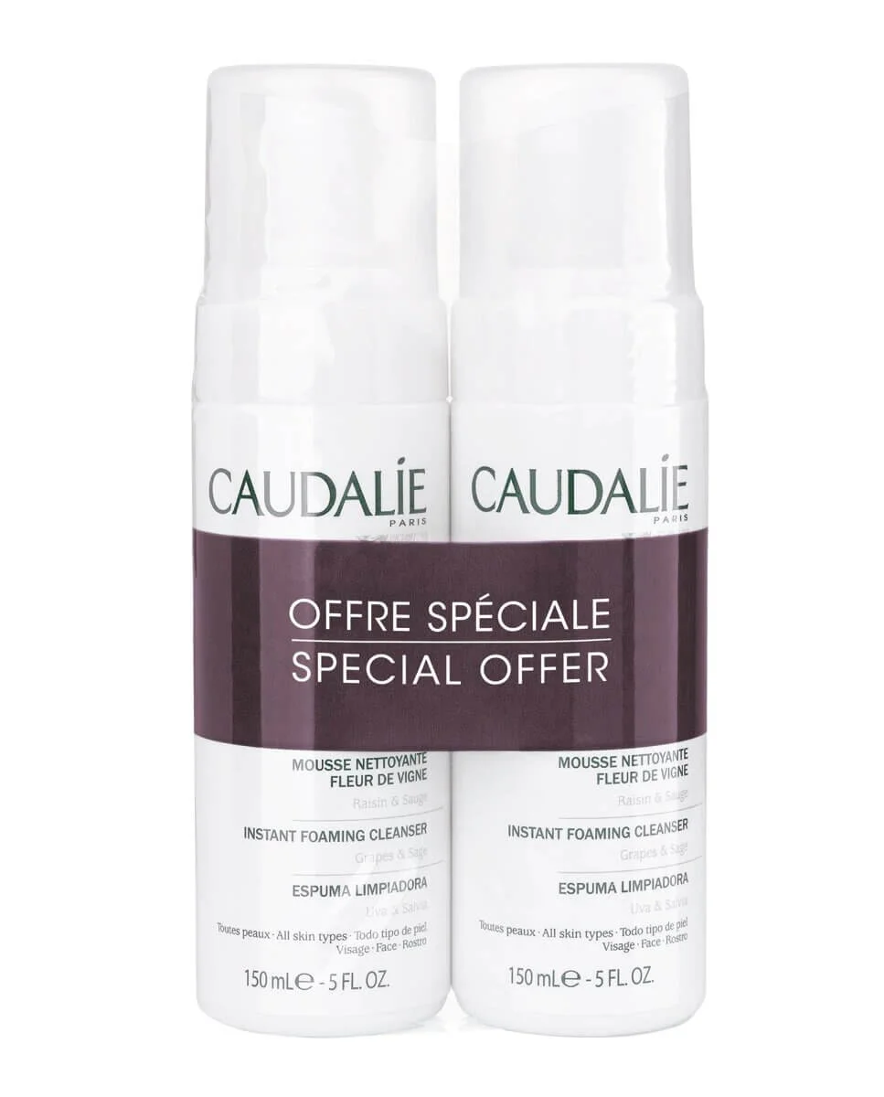 caudalie duplo espuma limpiadora