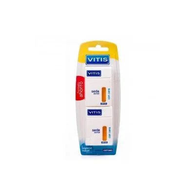 VITIS SEDA DENTAL CON CERA  50 m 2 UNIDADES DUPLO