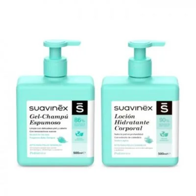 SUAVINEX DUPLO GEL ESPUMOSO + LOCION  1 ENVASE 500 ml + 1 EN