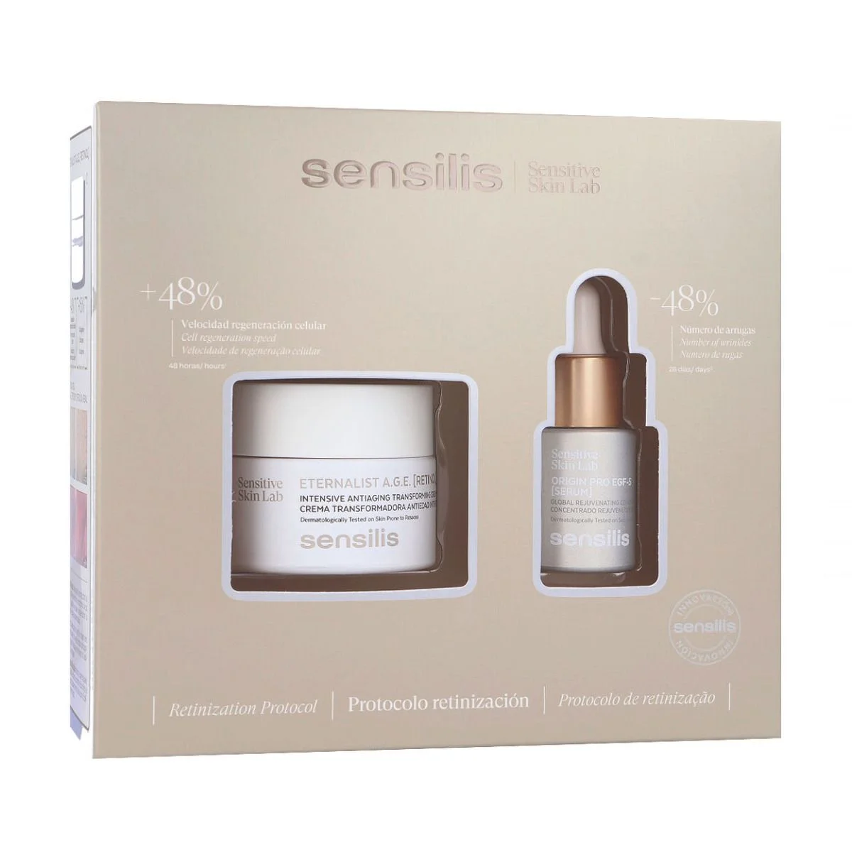SENSILIS PACK INICIACION AL RETINOL ETERNALIST CREMA + SERUM origin pro 15ml