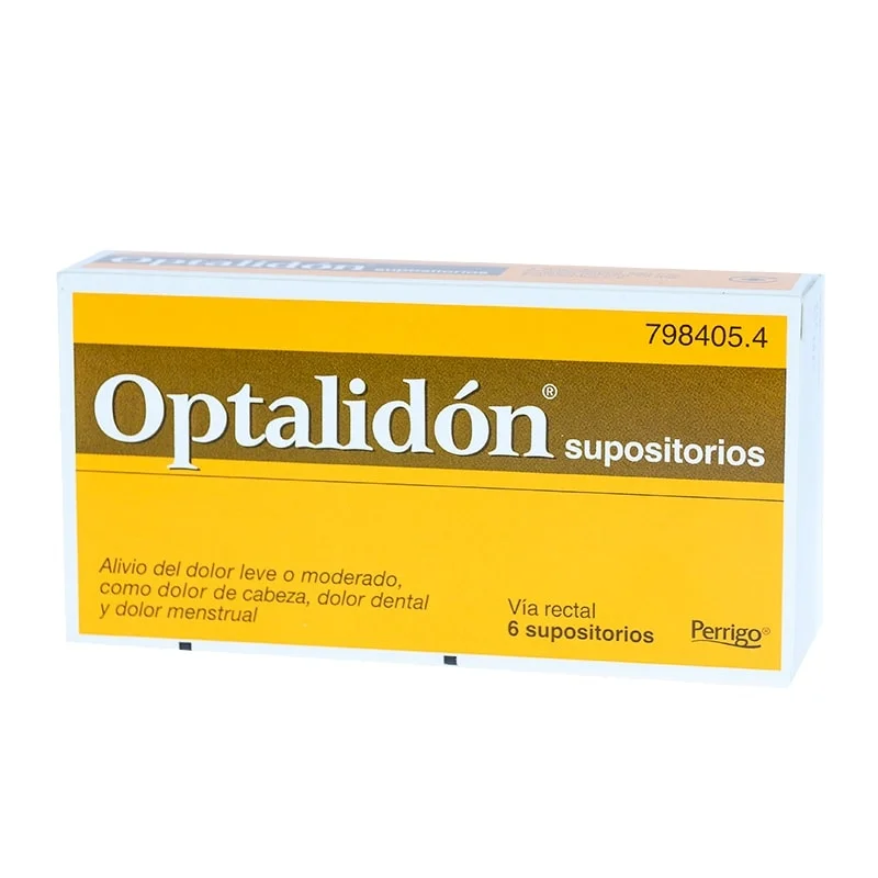 OPTALIDON 500 mg/75 mg 6 SUPOSITORIOS