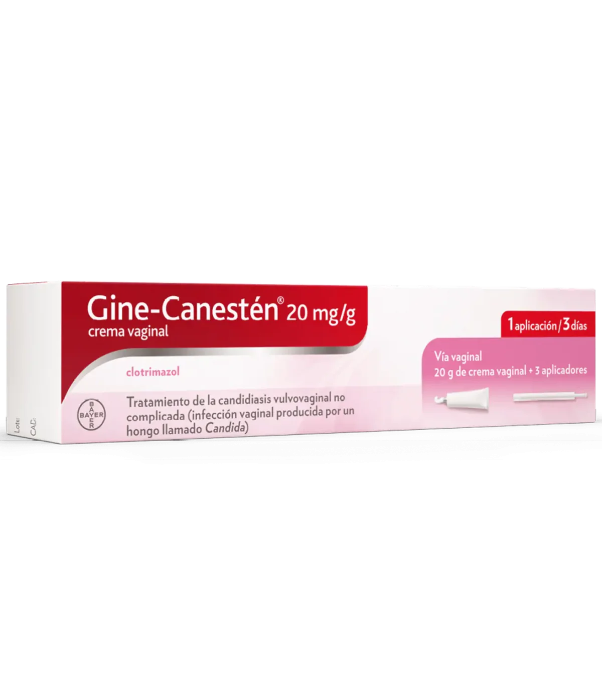 GINE-CANESTEN 20 mg/g CREMA VAGINAL 1 TUBO 20
