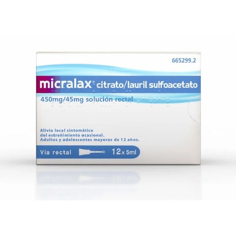 MICRALAX CITRATO/LAURIL SULFOACETATO 450 mg/m