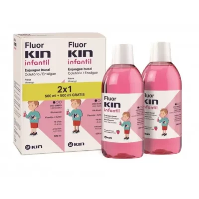 FLUOR KIN INFANTIL COLUTORIO 500ML 2X1