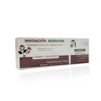 KLORANE TRIO KERATINCAPS  3 CAJAS 30 CAPSULAS