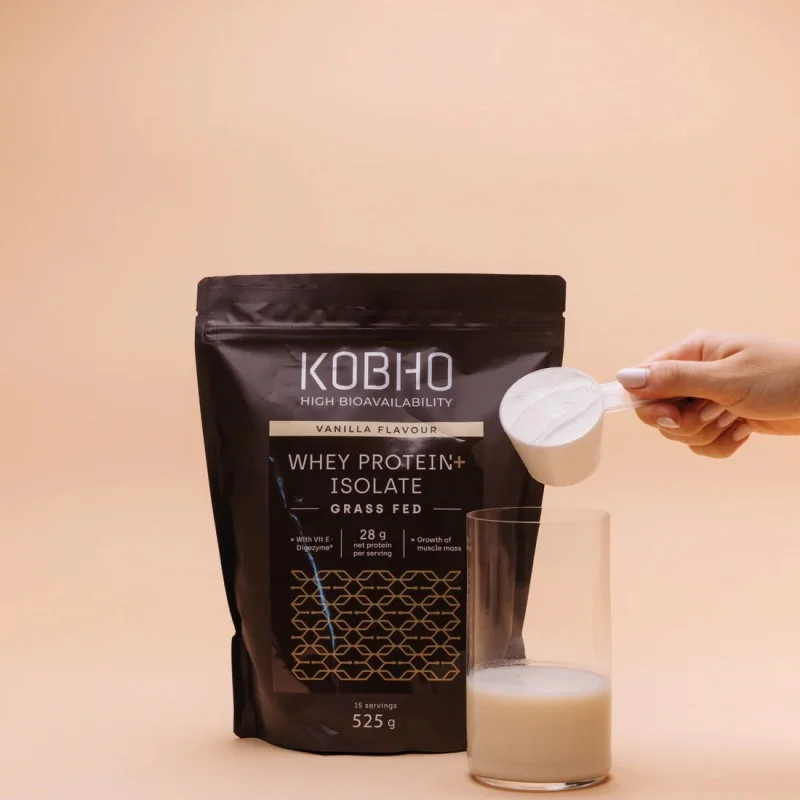 KOBHO PROTEINA WHEY AISLADA 525 G SABOR VAINILLA