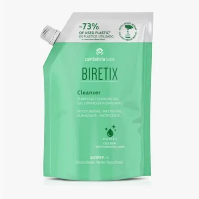 BIRETIX CLEANSER GEL LIMPIADOR PURIFICANTE  1 ENVASE 400 ml REFILL
