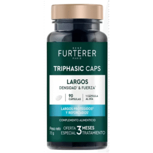 TRIPHASIC CAPS LARGOS DENSIDAD Y FUERZA RENE FURTERER 90 CAPSULAS
